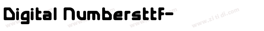 Digital Numbersttf字体转换